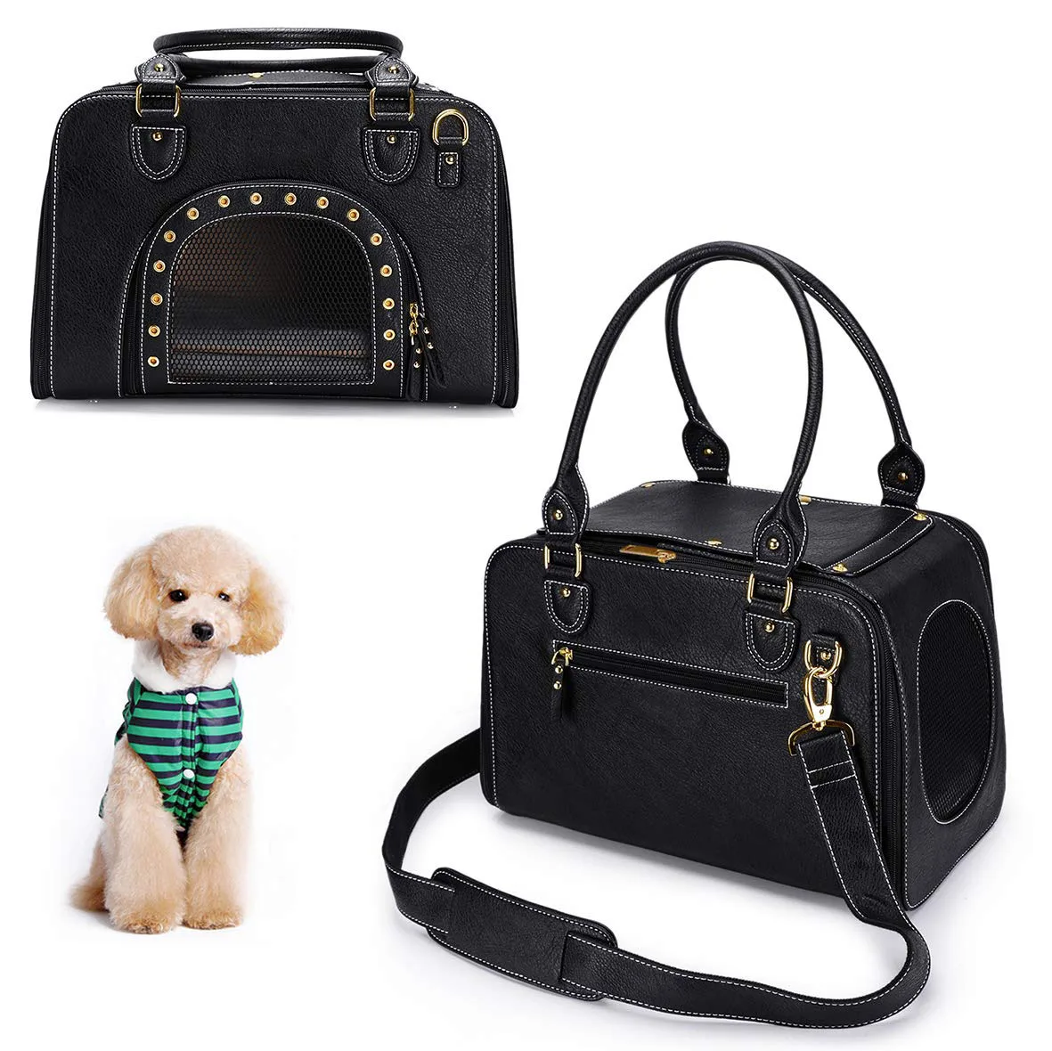 Purse Shape Pet Carrier: Fashion Bag Design - detail view supplied by QUANZHOU JUNYUAN BAGS
