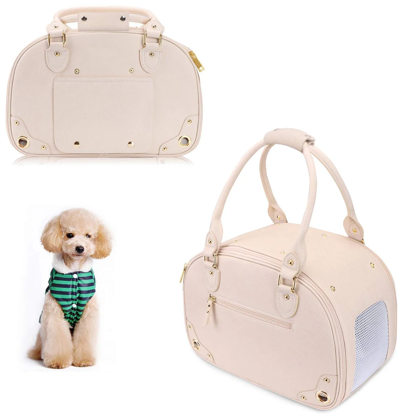 Buckle Adjustment Systems for Custom Pet Carriers: A - detail view supplied by QUANZHOU JUNYUAN BAGS