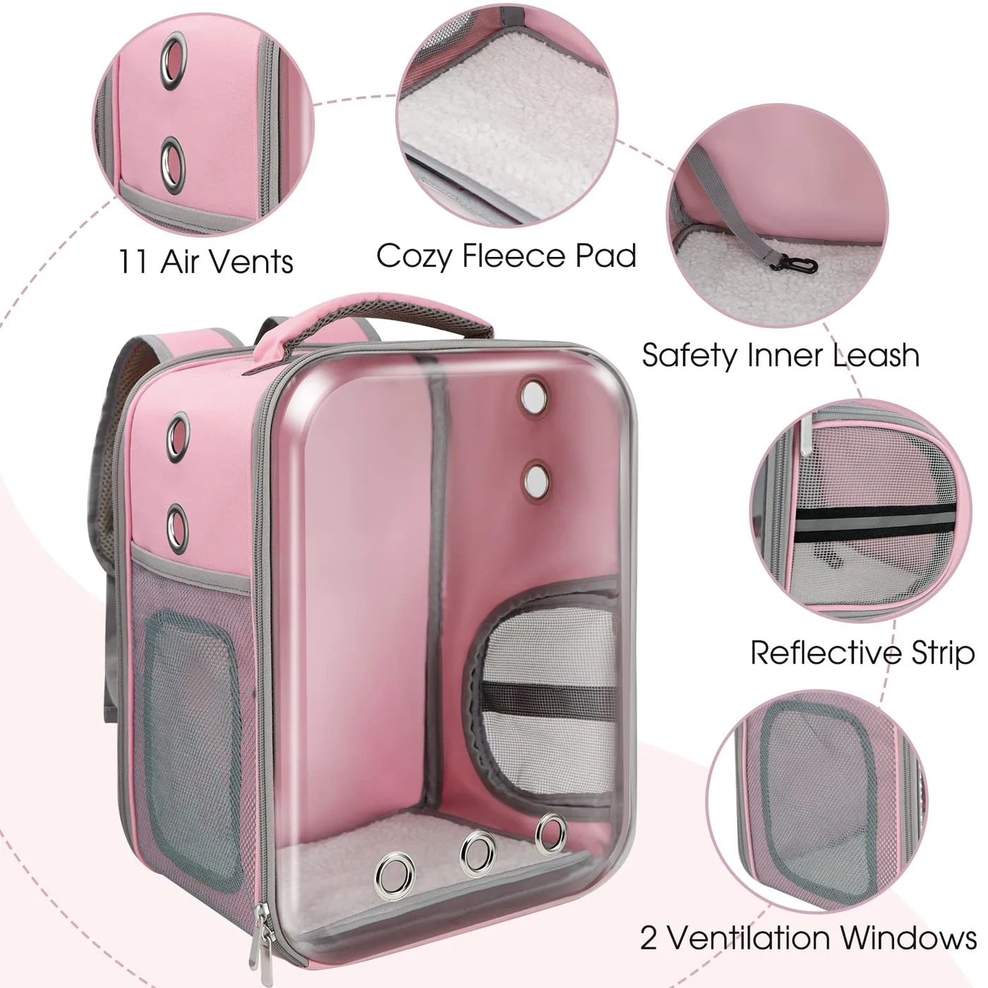 Telescoping Pet Carrier: Adjustable Length Design Gu - detail view supplied by QUANZHOU JUNYUAN BAGS