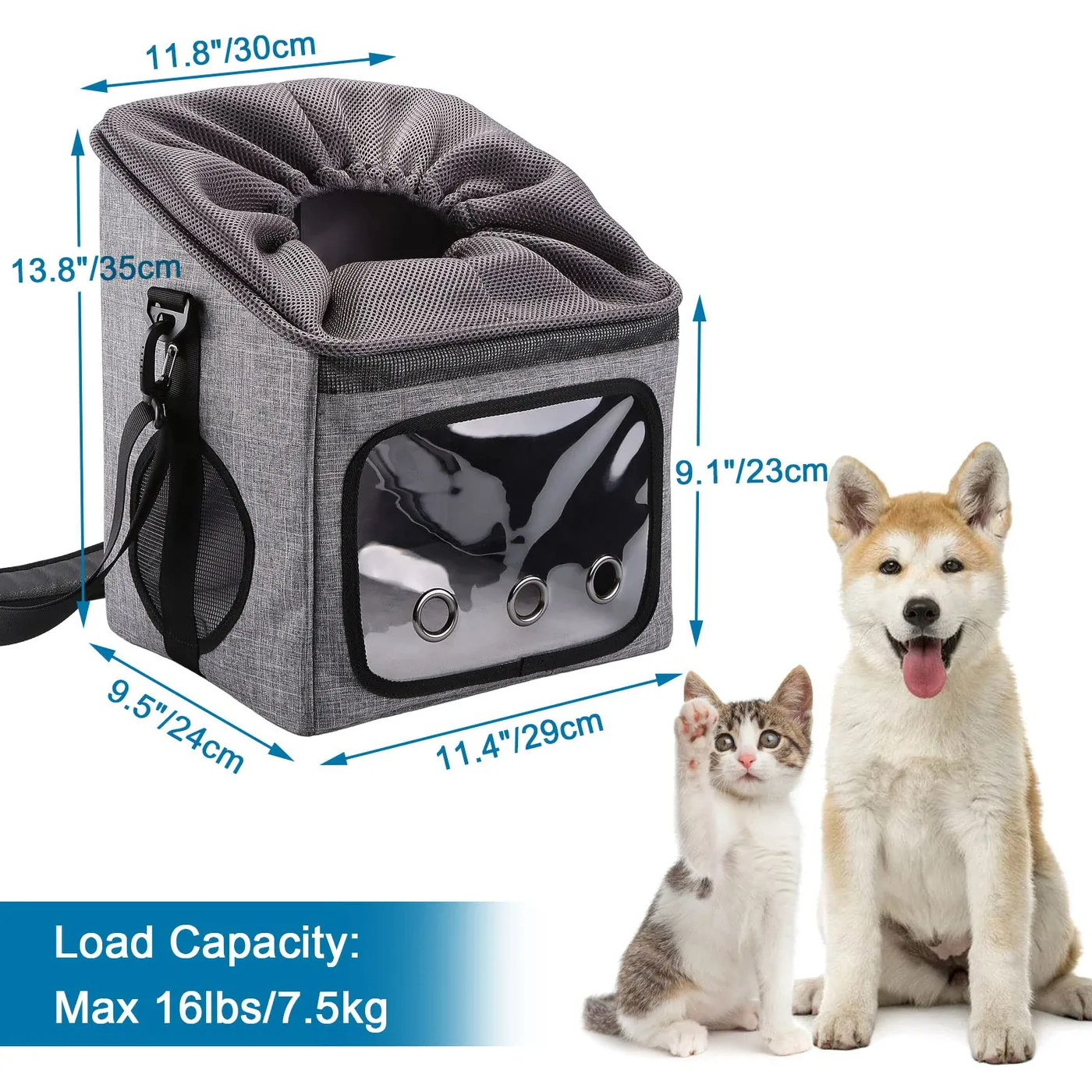 Tablet Pocket: Device Storage in Custom Pet Carrier  - detail view supplied by QUANZHOU JUNYUAN BAGS