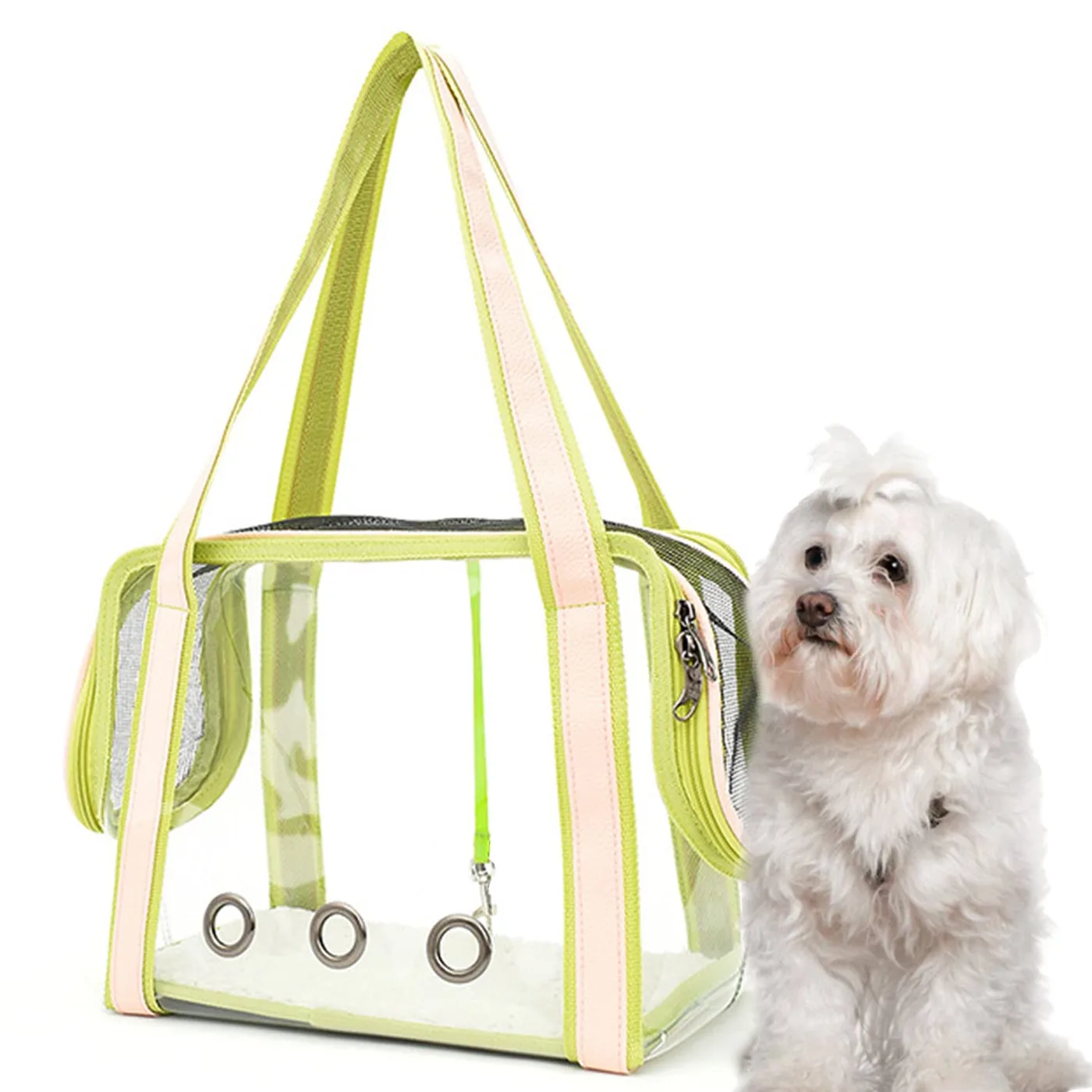 Wet Wipe Pocket: Cleaning Feature in Custom Pet Carr - detail view supplied by QUANZHOU JUNYUAN BAGS